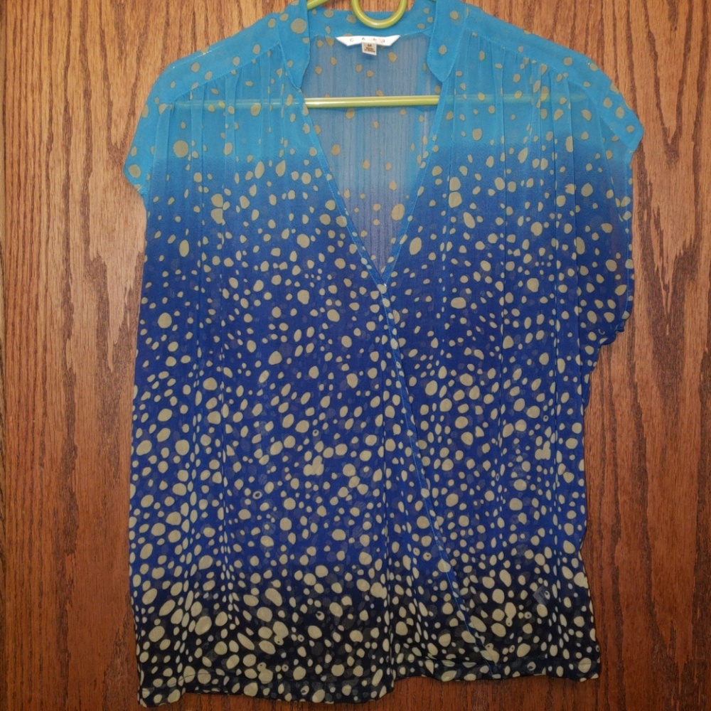 CAbi Sheer Ombre Blouse